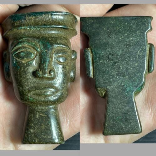 Unique Near Eastern Old Gaint Stone Carved King Bust Statue - 第 1/7 張圖片