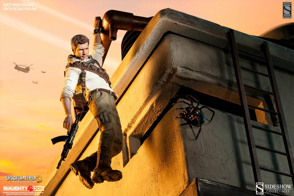 🕷Sideshow Collectibles Exclusive Uncharted 3 Nathan Drake Sixth Scale  Figure🕷