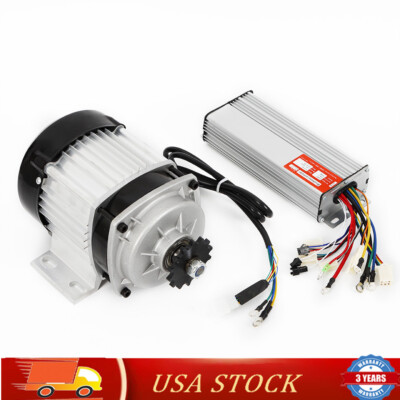 DC48V 750W Brushless Electric Motor Kit For DIY Scooter Go Kart Reduction ATV