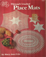NEW THREAD CROCHET PLACE MATS HOME DECOR 6 DESIGNS CROCHET PATTERN BOOK