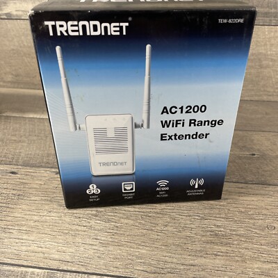 TRENDnet AC1200 Wifi Range Extender Booster Brand New Tew-822DRE Gigabit Port