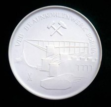 DDR Medaille VEB Braunkohlenwerk Borna im Original Etui