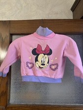 Vintage 90s Mickeys Stuff for Kids Disney Long Sleeve Shirt Minnie Mouse Pink 3T