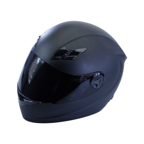 Casco de moto casco integral CMX "Blacky" negro mate XXL casco de scooter casco de mofa nuevo - Imagen 1 de 9