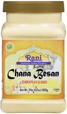 Rani Chana Besan (Chickpeas Flour, Gram) 32oz (2lbs) 908g PET Jar