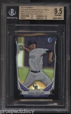 Eddie Butler 2014 Bowman Chrome Scout Mini RC BLACK #13/15 BGS 9.5 - CHI Cubs SP