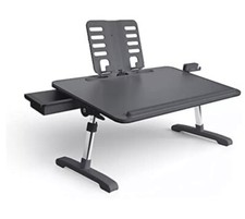 Limitless TotalDesk Portable Workst & Lap Desk w/Adjustable Ht & Tilt ~ Charcoal