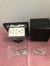 WEBANG Pop up Floor Outlet Covers Box with 20Amp Stainless Steel GFCI Tamper R