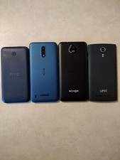 Lot of 4 Cell Phones for Parts Or Repair, HTC, Nokia, UMX, Schok