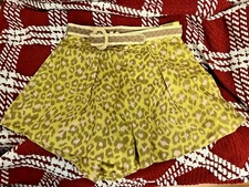 Zimmermann Womens Linen Animal Print Belted Shorts 
