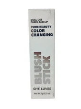 Dual-Use Cheek And Lip Pure Beauty Color Changing Blush Stick She Loves 0.25oz.