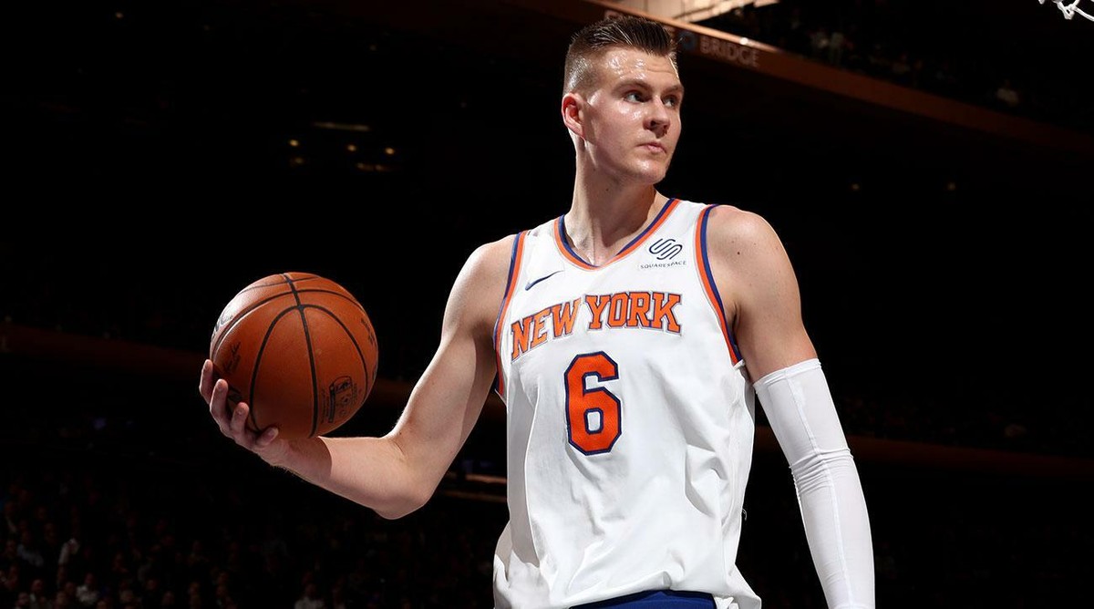 美品 NBA クリスタプス・ポルジンギス KNICKS ニックス ユニフォーム New NBA Nike Jersey New York Knicks Kristaps Porzingis 6