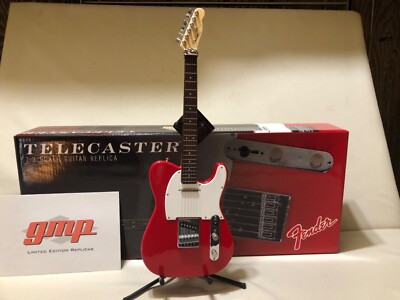 GUITAR FENDER TELECASTER RED  1/3 SCALE GMP DIECAST  STAND WALL MOUNT #SO303601