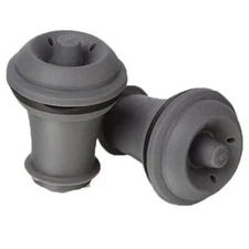 Vacu Vin 8840612 Wine Stoppers Blister - Grey - Pack of 2