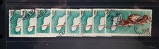 MADAGASCAR 1946 100Fr AIR MAIL SG 317 FINE USED ,LOT OF 8, POST WORLDWIDE