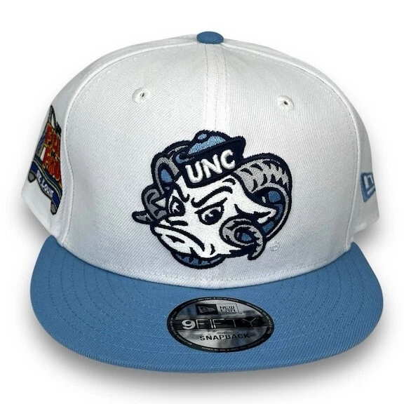 N Carolina Tar Heels 950 Adjustable Snapback New Era Cap -White -Sky Blue -NWT - Image 2 of 4
