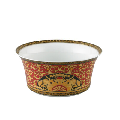 VERSACE BY ROSENTHAL, GERMANY  ''MEDUSA''  VEGETABLE BOWL, OPEN, 9 3/4 INCH