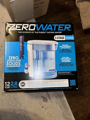 12-Cup Ready-Read 5-Stage Water Filter Pitcher   0 TDS for Improved Tap Water...