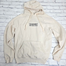 Taylor Swift The Eras Tour Concert Hoodie Womens Medium Beige Sweatshirt Swifty
