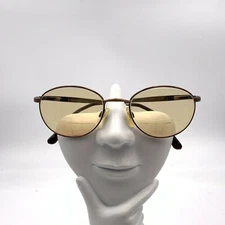 Vintage Village G307 Brown Metal Oval Sunglasses FRAMES ONLY 