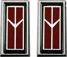 2x New Taillight Tail Lamp Lens Rocket Emblem For 86-88 Olds Cutlass 442 Supreme