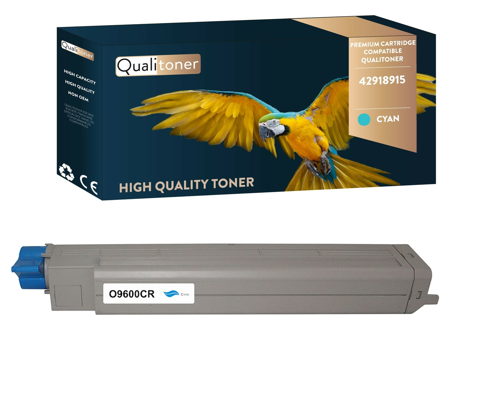 Toner 42918915 cyan compatible OKI de haute capacité pour imprimante laser