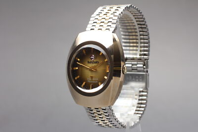 [Exc+5] Vintage Rado Balboa V Gold Date 35mm Automatic Men's Watch From JAPAN