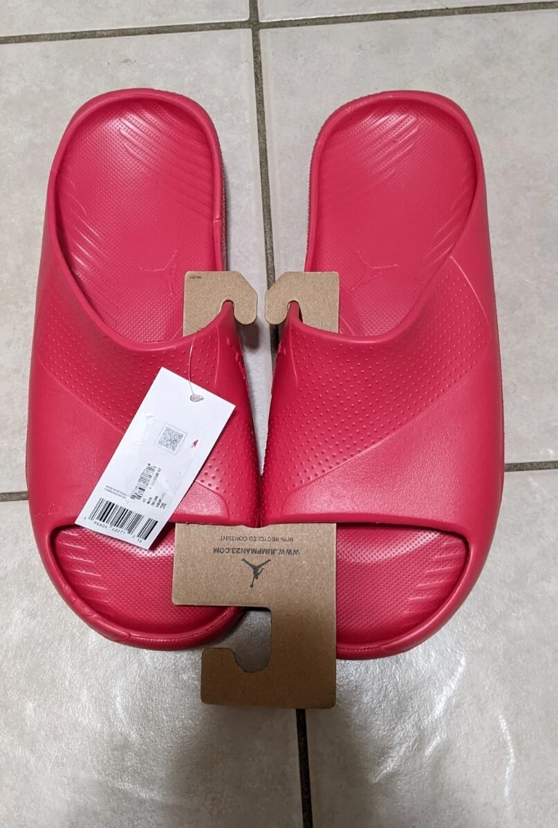 Nike Air Jordan Post Slide da uomo taglia 10 rosso atletico universitario retrò DX5575 600