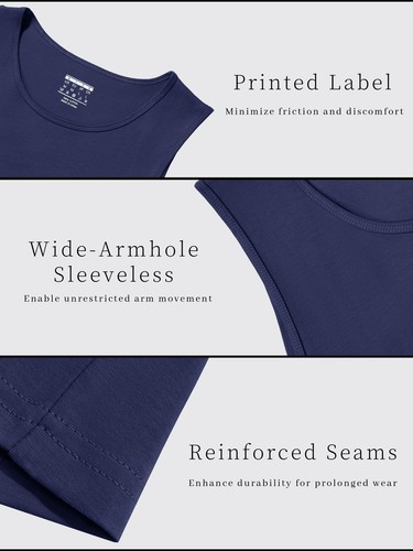 Men's Tank Tops Sleeveless Cotton Shirts Gym Workout Bodybuilding Quick Drying T - Picture 95 of 131