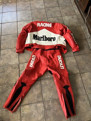 Ducati Marlboro Motorcycle Racing Leathers | Red | Genuine OEM