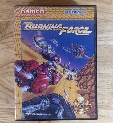 Burning Force (SEGA Genesis, 1989) Complete CIB W/ Manual Authentic Tested Works