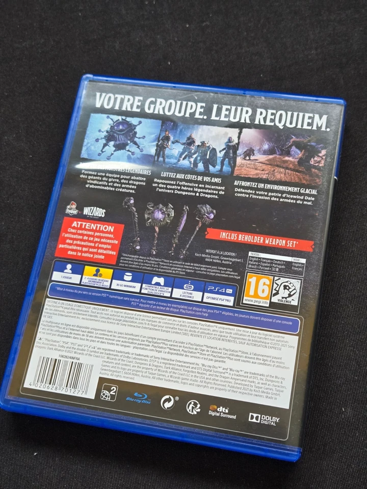 Dark Alliance Dungeons and et Dragons PS4 / Jeu Sur Playstation 4, photo 3 sur 3