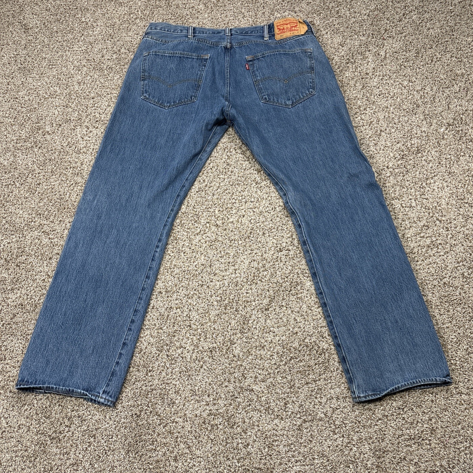 Levis 501 XX Jeans Mens 40x32 Blue Med Wash Denim Button Fly 38x30 - View 14