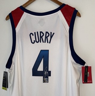 Stephen Curry Signed Team USA Basketball Autograph Nike Limited Jersey USASM BAS
