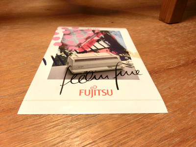 Aufkleber / Sticker +Fujitsu ++ feeling fine + DL 1100 Nadeldrucker 1990 + Japan
