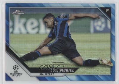 2021 Topps Chrome UEFA Champions League Blue Refractor /150 Luis Muriel #20 y0i