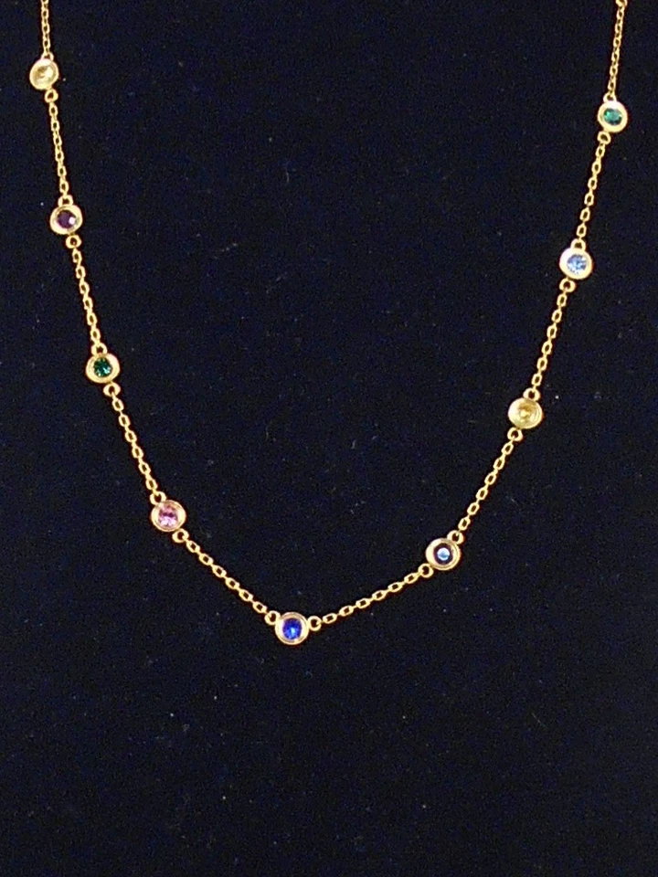 Collar Kate Spade Chapado en Oro CONJUNTO EN PIEDRA Bisel Tono Joya Circonita cúbica KE035 $148 Foto 2 de 2