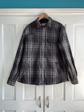 Marks & Spencer North Coast Men’s Shacket Size Large Black & Grey Check 