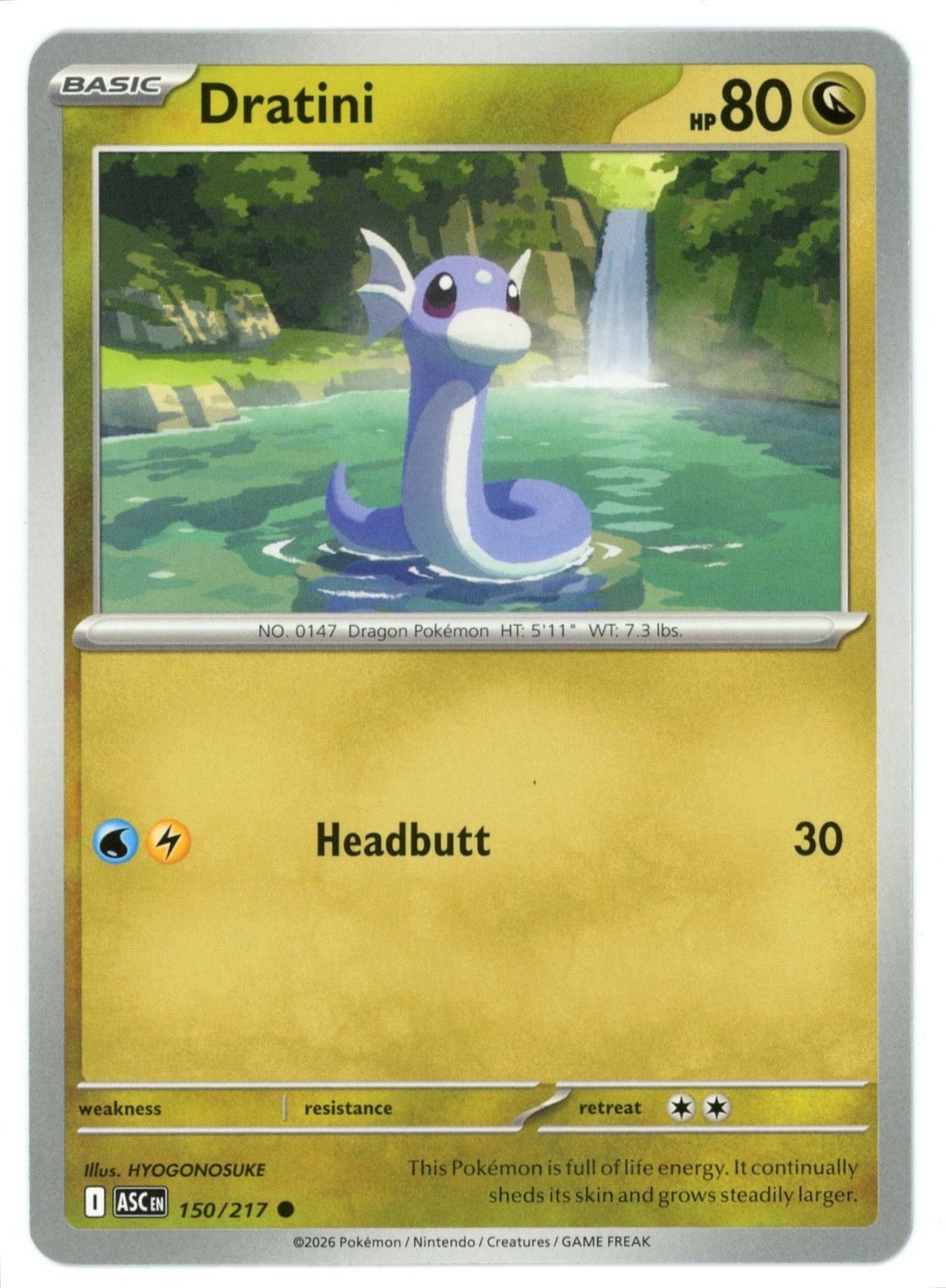 Dratini - 150/217 - Ascended Heroes ASC - Pokemon - NM/M
