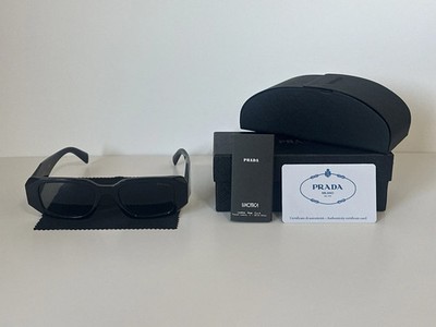 Prada PR17WS Black Frame Sunglasses with Dark Grey Lenses   Free Shipping.