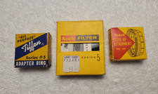 Kodak Filter Series 5, Kodak Close-Up Attachment 6A, Tiffen Adapter Ring 5