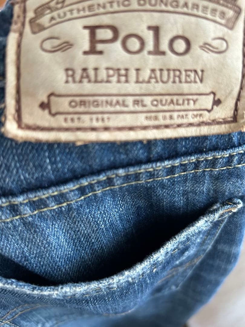 RRL Damage Processing Dark Blue Denim - image 7