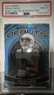2024 Topps Finest Drake Maye Debut #D3 Sky Blue Refractor /150 Rookie Patriots