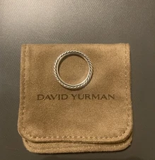 NEW David Yurman Stackable Cable Sterling Silver .925 Size 9 Ring