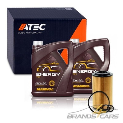 ATEC ÖLFILTER + 10l 5W-30 MOTORÖL FÜR MERCEDES C E-KLASSE W210 W211 SPRINTER CDI