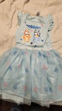Bluey Girls Graphic Tiered Tutu Dress Sizes 7-8