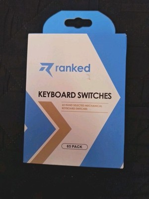Ranked Kailh Box Red  Hand Selected 65 pack Keyboard Switches New