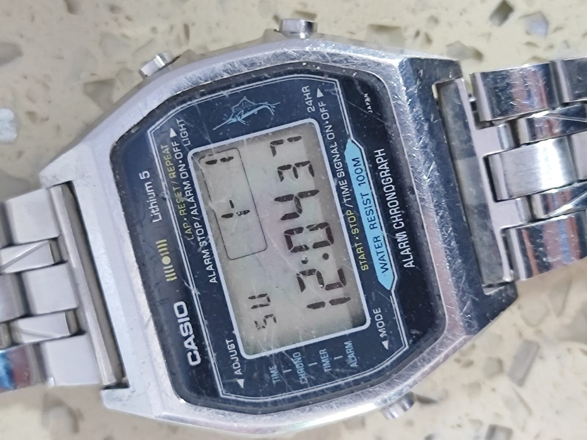 Vintage CASIO H101 (Mod 106) MARLIN Japan Diver 100m WORKING | eBay