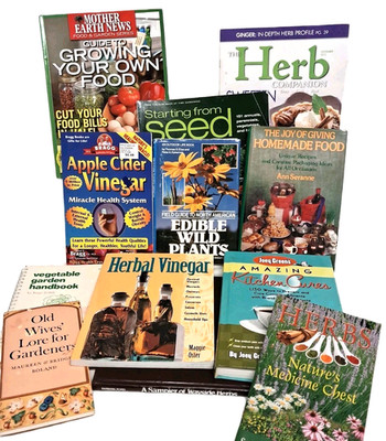 Lot of BOOKS on Homesteading & Prepper SKILLS, HERBS, Gardening, Vinegars, More