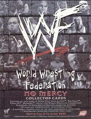 WWF No Mercy 2000 Comic Images Trading Cards - Pick From List - WWE